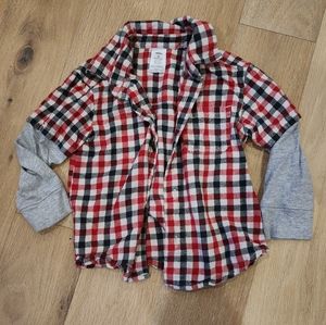CARTER'S | Button up with built in long sleeved